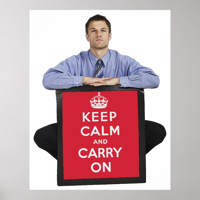 Affiche Keep Calm and Carry (Devant)