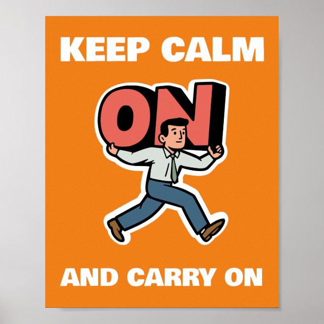 Affiche Keep Calm and Carry (Devant)