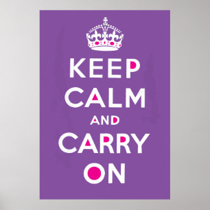 Affiche Keep Calm and Carry On