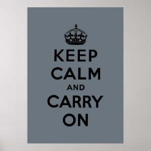Affiche keep calm and carry on original
