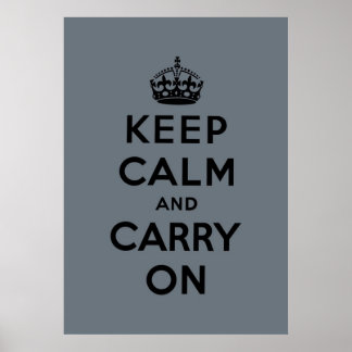 Affiche keep calm and carry on original