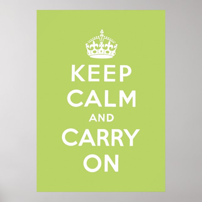 Affiche keep calm and carry on original (Devant)