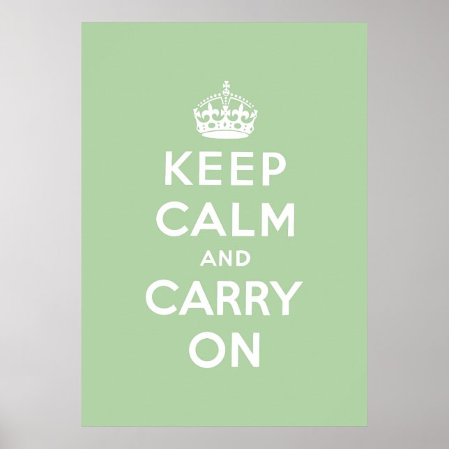 Affiche keep calm and carry on original (Devant)