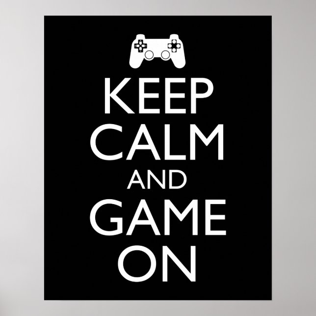 Affiche Keep Calm And Game On (Devant)
