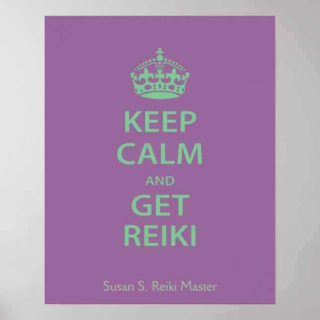 Affiche Keep Calm and Get Reiki (Devant)