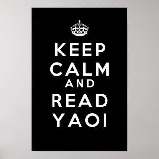 Affiche Keep Calm and Read Yaoi