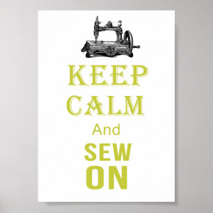 Affiche Keep Calm and sew On