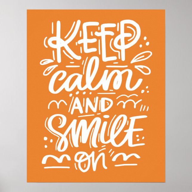 Affiche Keep Calm And Smile On (Devant)