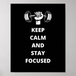 Affiche keep calm and stay focused