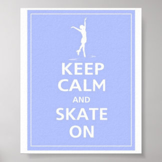 Affiche Keep calm... Patins sur