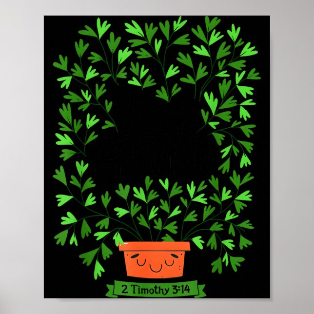 Affiche Keep Growing 2 Timothy 3 14 Christian Inspirationa (Devant)