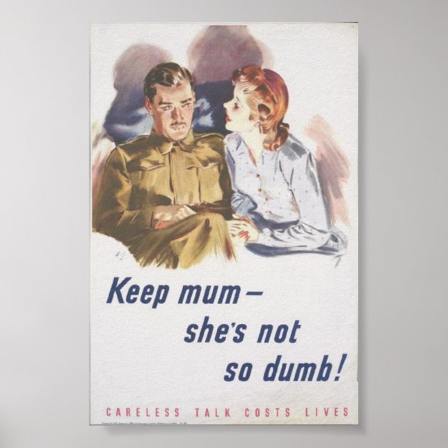 Affiche Keep mum, she's not so dumb (Devant)