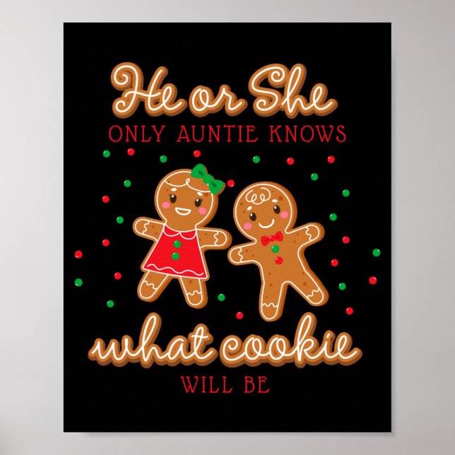 Affiche Keeper Of The Gender Reveal Gingerbread Auntie  (Devant)