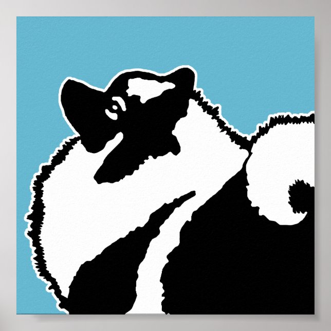 Affiche Keeshond Graphics - Cute Original Chig Art (Devant)