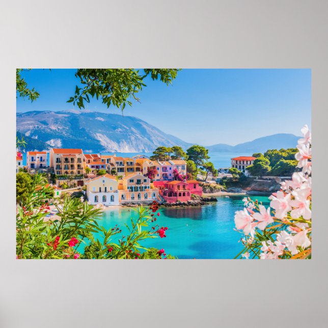 Affiche Kefalonia Grèce (Devant)