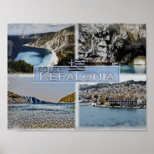 Affiche Kefalonia - Grèce -