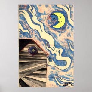 Affiche Ken Gage 1992 Moontrap Fine Art