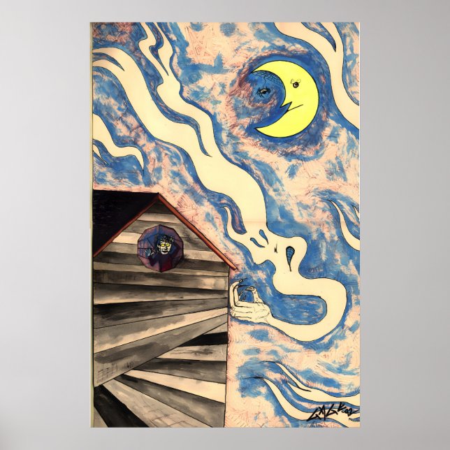 Affiche Ken Gage 1992 Moontrap Fine Art (Devant)