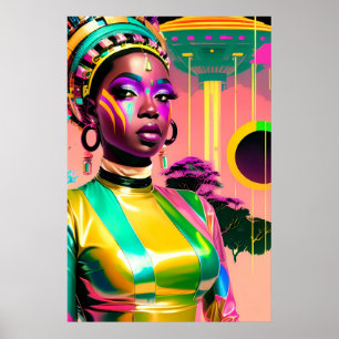 Affiche Ken Gage Afrofuturisme One Science Fiction Pop
