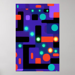 Affiche Ken Gage Fractolumineering Design abstrait