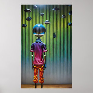 Affiche Ken Gage Keeper of Worlds Sci-Fi Imaginaire