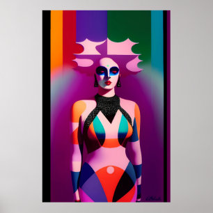 Affiche Ken Gage Rainbow's Gravity Pop Surréalisme