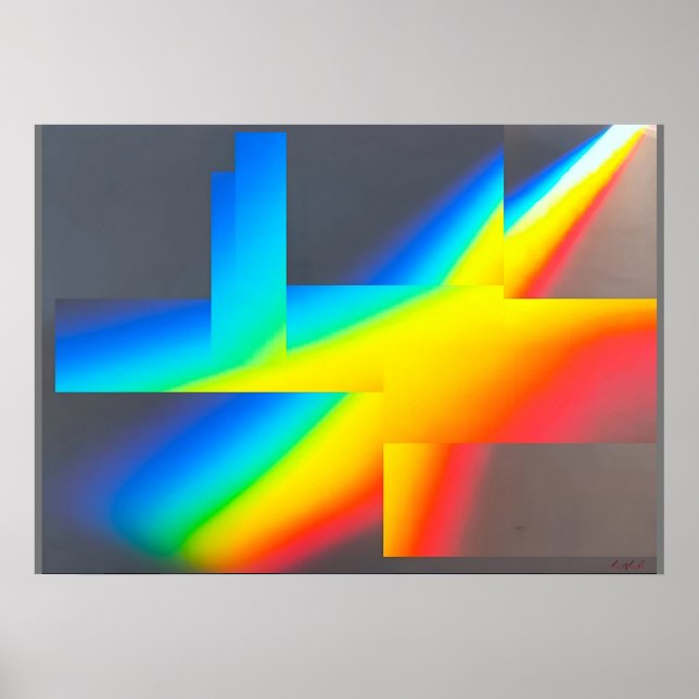 Affiche Ken Gage Rien Surréaliste Art Abstrait (Devant)