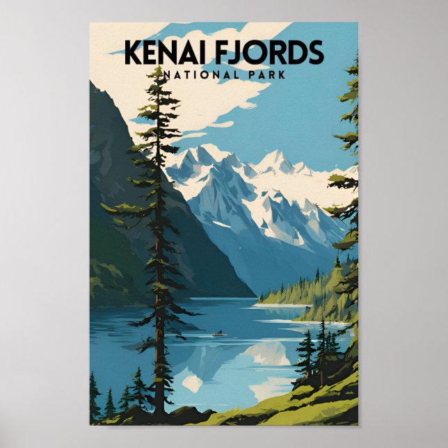 Affiche Kenai Fjords National Park Travel PS (Devant)
