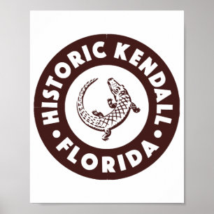 Affiche Kendall Florida Circle - Brown