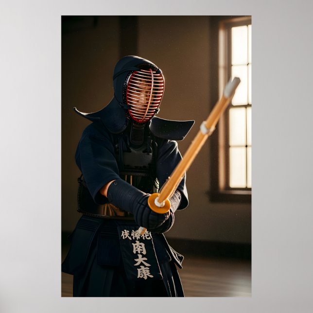 Affiche Kendo japonais (Devant)