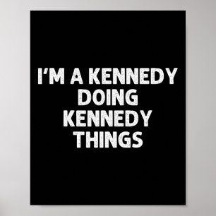 Affiche Kennedy Gift Funny Nom de famille Arbre de famille