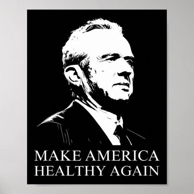 Affiche Kennedy Rfk Jr Rendre l'Amérique en santé Maha Tr (Devant)