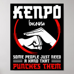 Affiche Kenpo Fighter Arme Kenpo Instructor Karate Marti