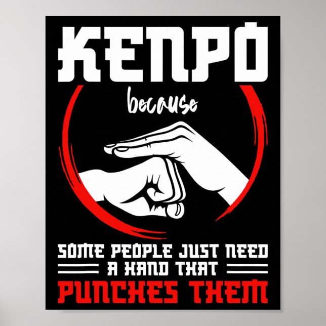 Affiche Kenpo Fighter Arme Kenpo Instructor Karate Marti (Devant)