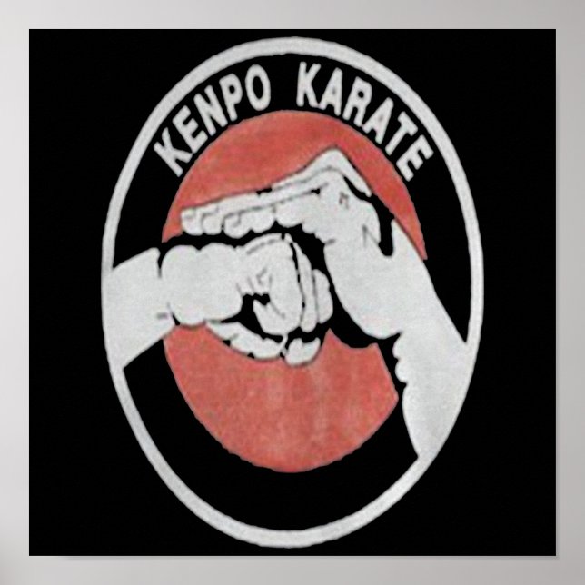 Affiche Kenpo Karate Arts martiaux Cadeau personnalisé (Devant)