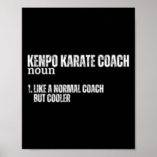 Affiche Kenpo Karate Coach Définition Drôle Fier Américain