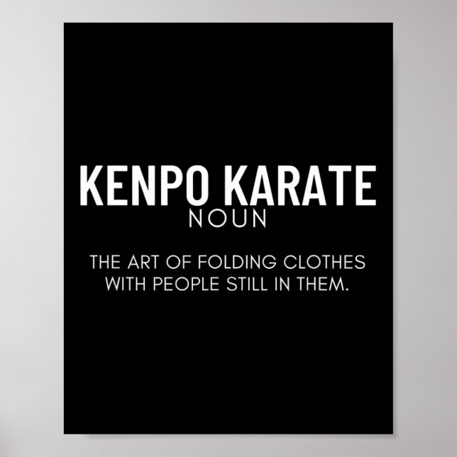 Affiche Kenpo Karate Définition Drôle American Kenpo (Devant)