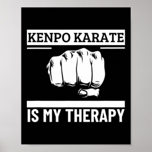 Affiche Kenpo Karate Est Ma Thérapie Drôle Américain Kenpo