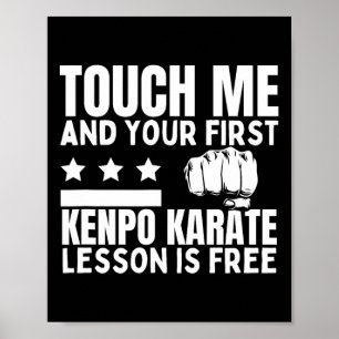 Affiche Kenpo Karate Leçon Pour Coach Gratuit Amusant Amér
