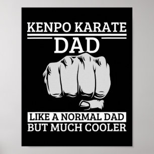 Affiche Kenpo Karate Papa père Citation drôle Américain Ke