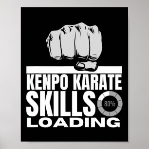 Affiche Kenpo Karate Skills Chargement amusant American Ke