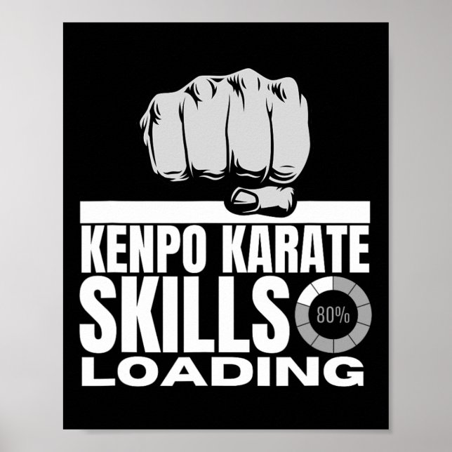 Affiche Kenpo Karate Skills Chargement amusant American Ke (Devant)