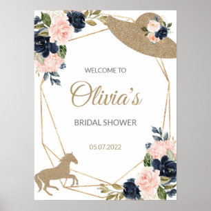 Affiche Kentucky Derby Bridal Shower Welcome sign