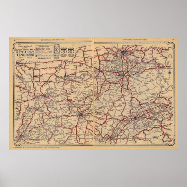 Affiche Kentucky, Tennessee 3 (Devant)