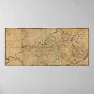 Affiche KentuckyPanoramic MapKentucky