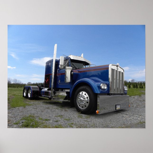 Affiche Kenworth - Modèle "Red Hot & Blue" (Devant)