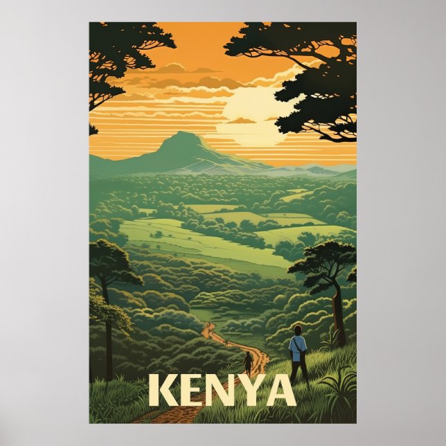 Affiche Kenya, (Devant)