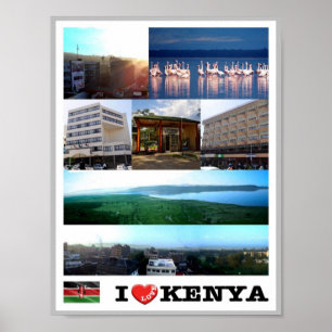 Affiche Kenya - I Love -