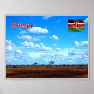 Affiche Kenya - Panorama -