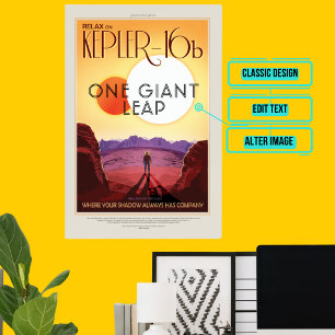 Affiche Kepler-16b - Tourisme spatial